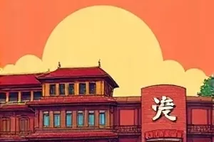 逆风骑士团条漫封面，迎风扬旗的骑行队伍
