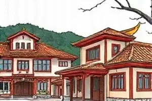 失物招领处条漫封面，堆满遗落物品的木架
